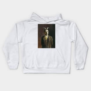 Victorian Goat Man Kids Hoodie